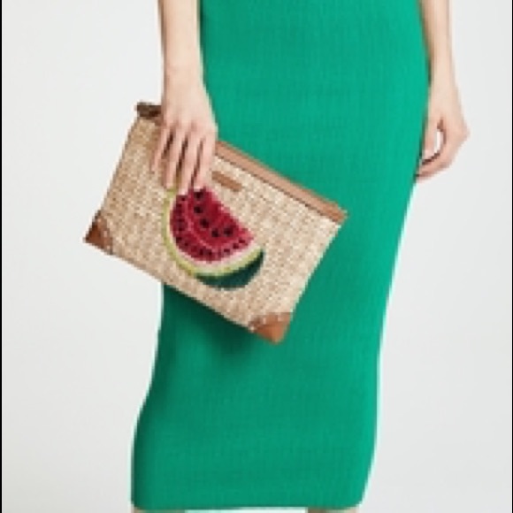 Michael Kors Malibu Extra Large Woven Clutch - Picture 3 of 8
